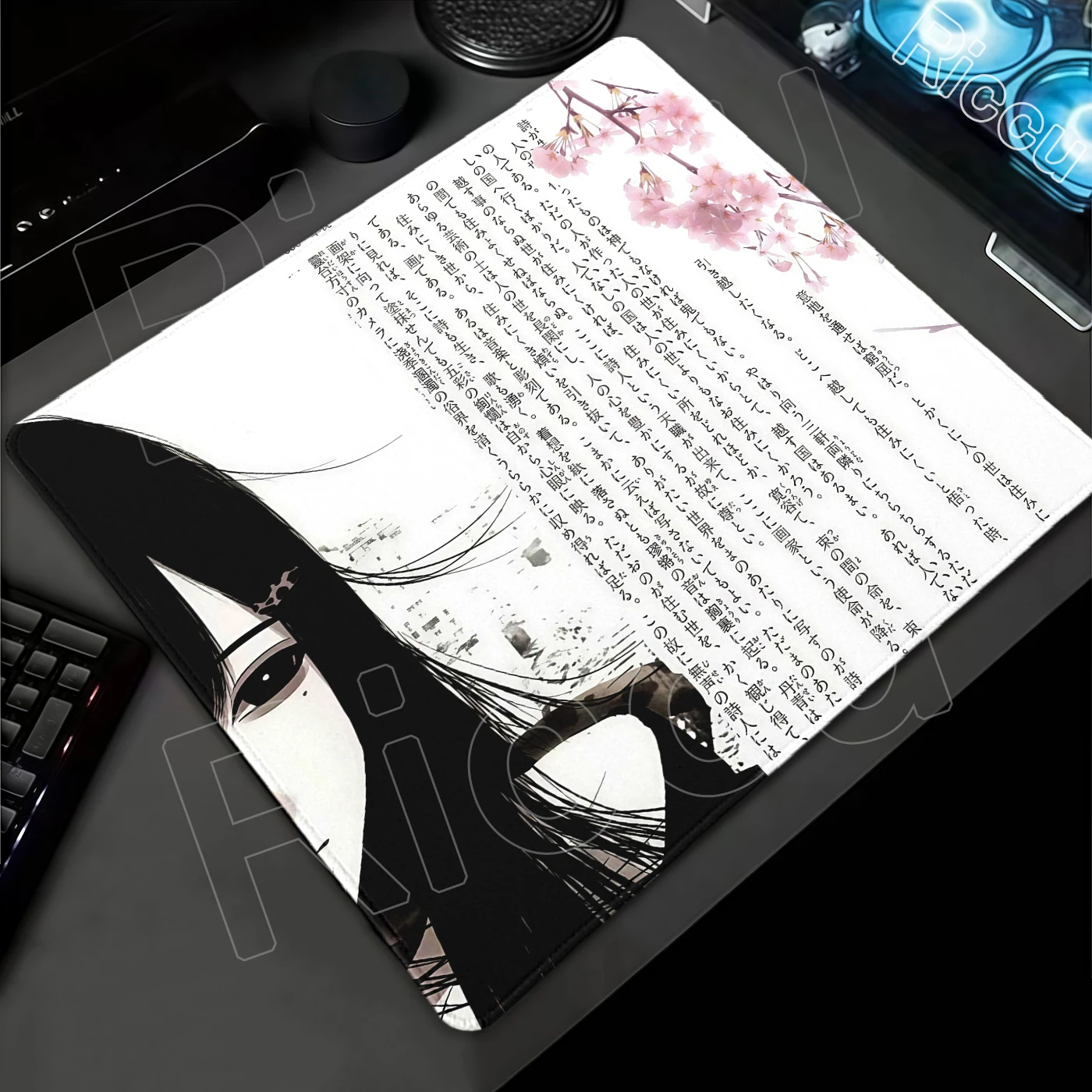 Anime Girl Aesthetics Mouse Pa - Desk Setup Girl recension och pris