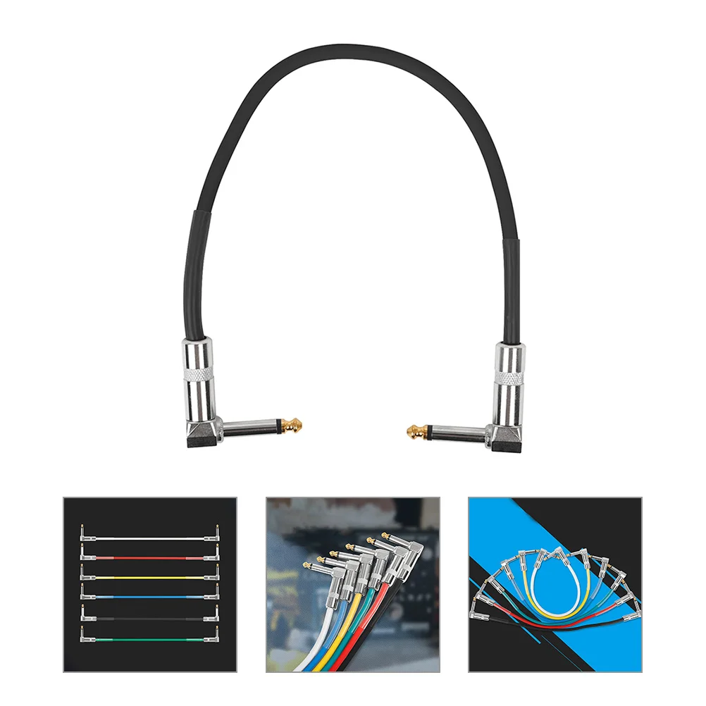

Guitar Patch Cable 6.35Mm Instrument Audio Cable Low Noise Pedal Patch Cord For Electric Guitar Audio Devices Effects Pedals