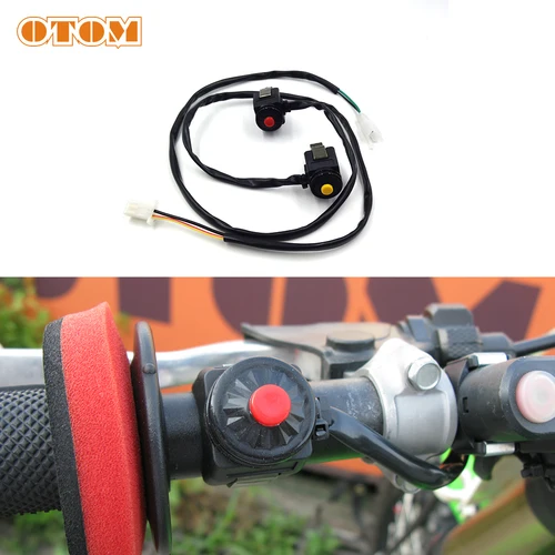 OTOM-interruptor de encendido para motor de Motocross, botón de arranque de bocina para KTM SXF HUSQVARNA FC TE 250 300 350 EXC EXCF SX, manillar de 22mm