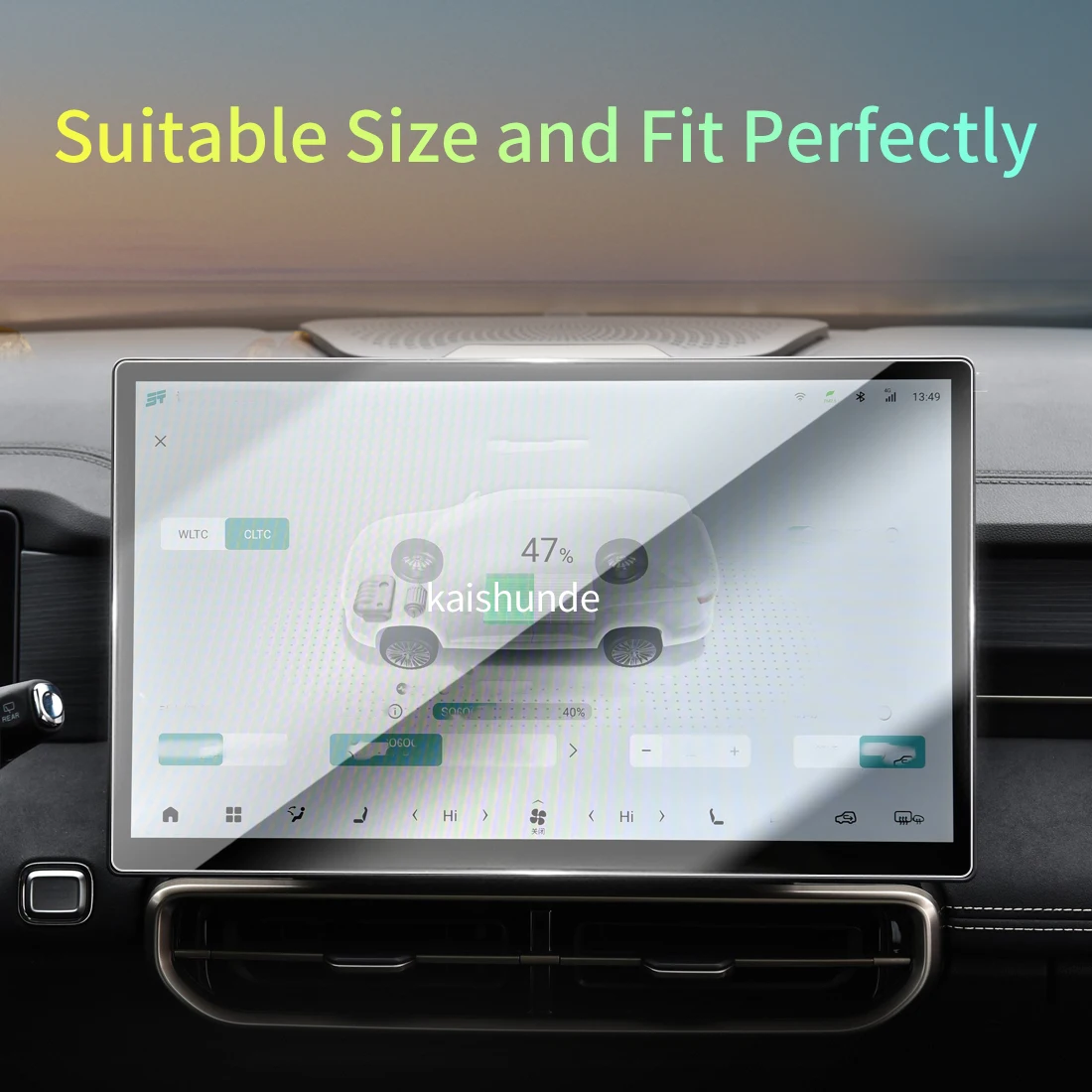 Car Stickers Meters Protector For 26 Jetour Shanhai L9 Tempered Glass Protective Film Display Navigation Vehicle
