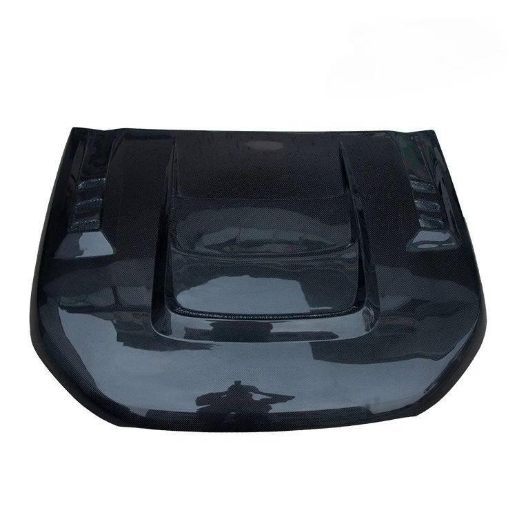 Carbon fiber hood, sports hood, carbon fiber perforated engine cover
