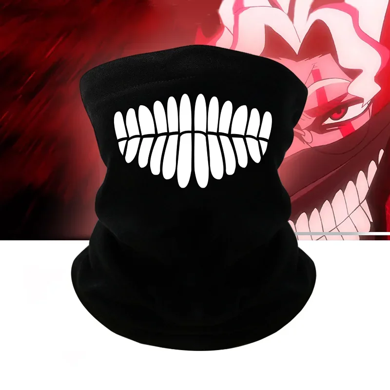 Anime DAN DA DAN máscara facial Takakura Ken Dandadan pañuelo Cosplay hombres mujeres calentador de cuello Otoño Invierno cálido negro bufanda corta