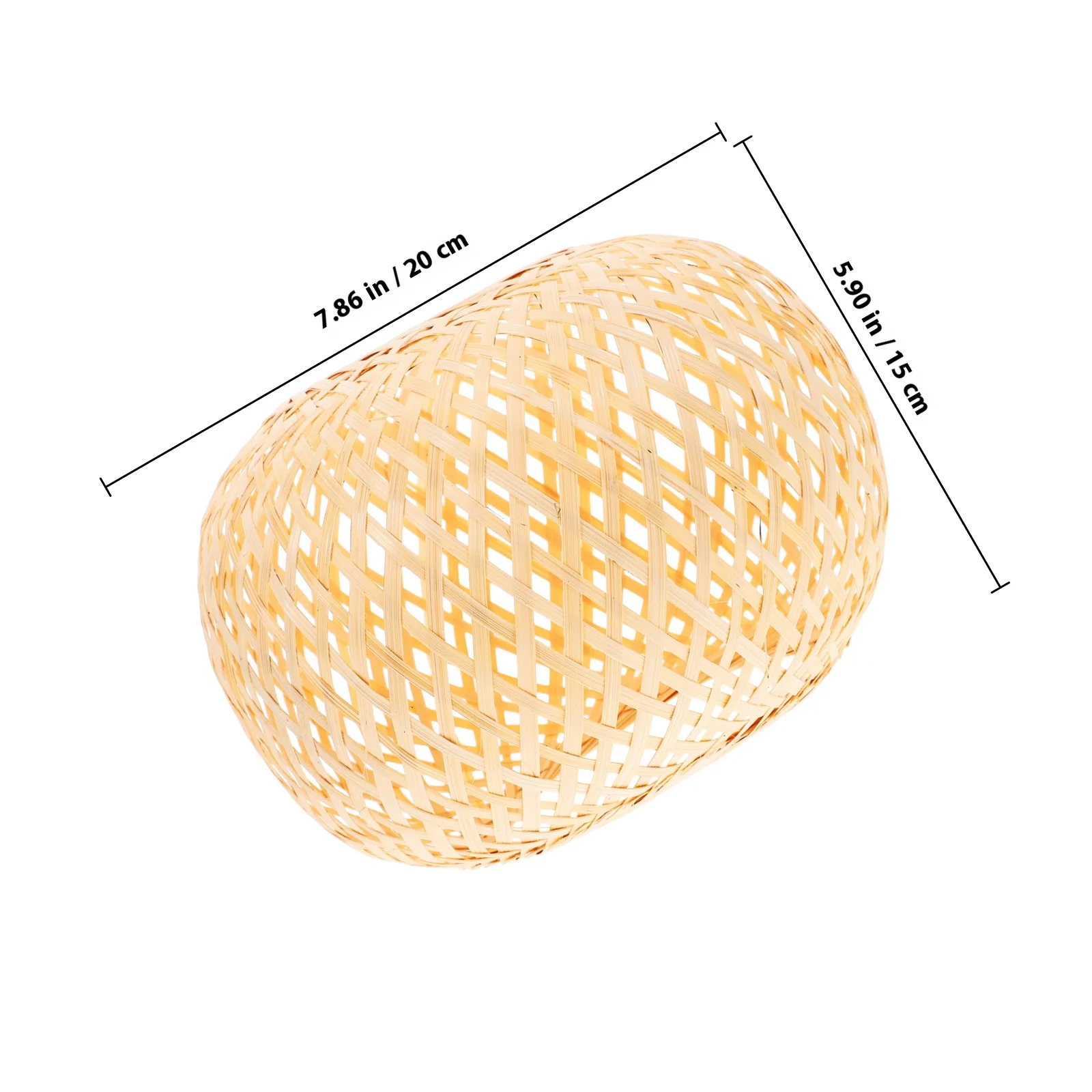 1 قطعة عاكس الضوء الحرفية الخيزران أسلوب بسيط غطاء مصباح ملحق النمط الصيني غطاء منسوج ديكور المزاج الدافئ الإضاءة