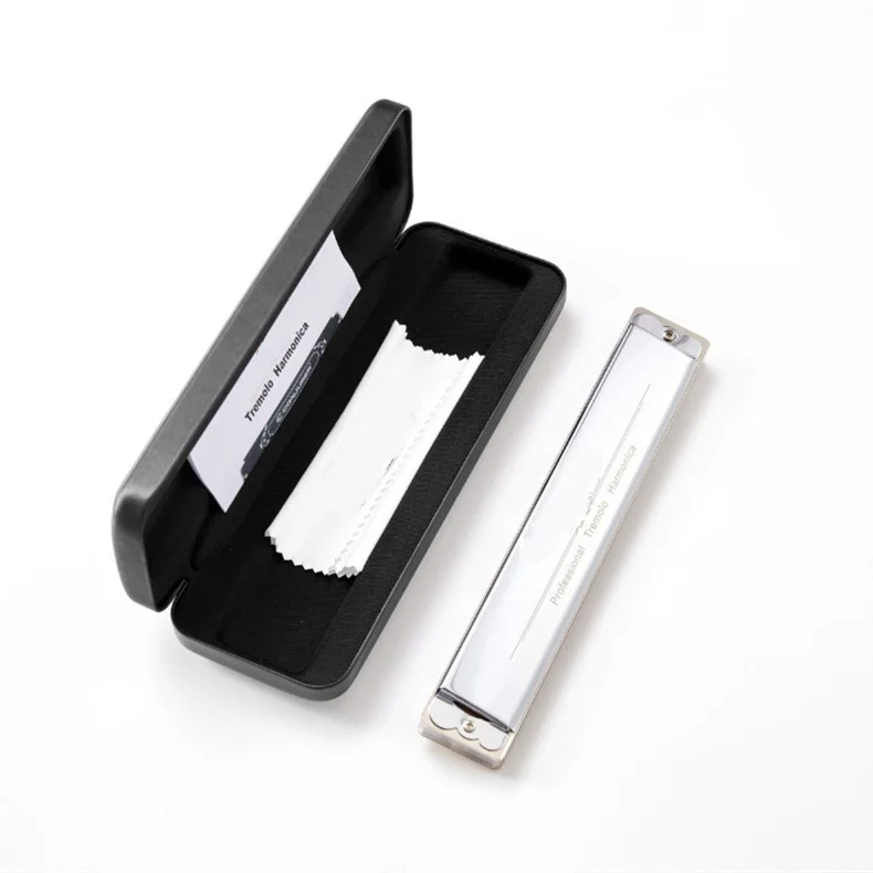 24-Loch polyphone Mundharmonika Advanced verkupfertes Performance-Instrument für Erwachsene, professionell