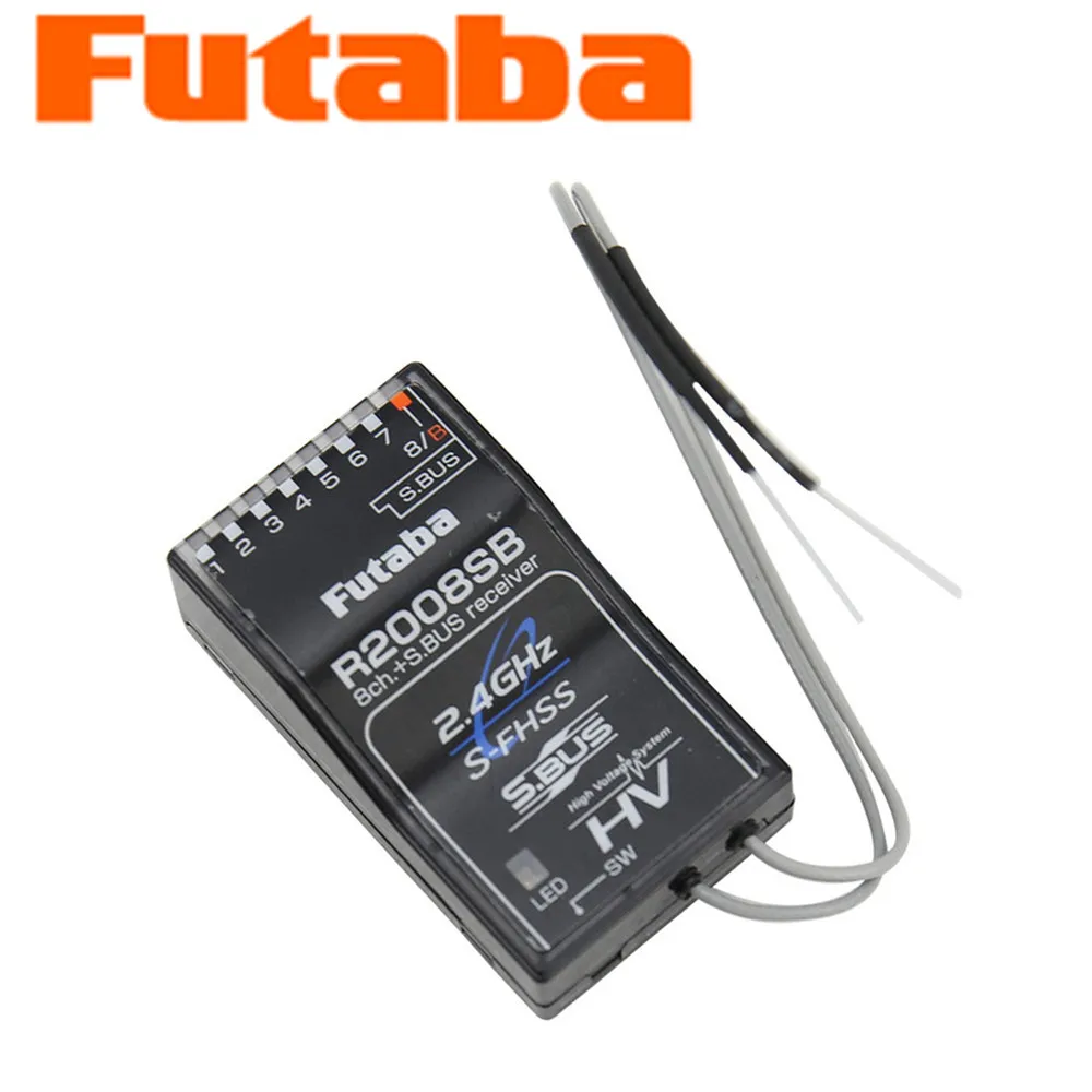 Futaba 7PX 4PV 4PX T8J T10J T14SG radyo uzaktan kumanda için R2008SB 2.4GHz S-FHSS 8 kanal S.Bus alıcısı