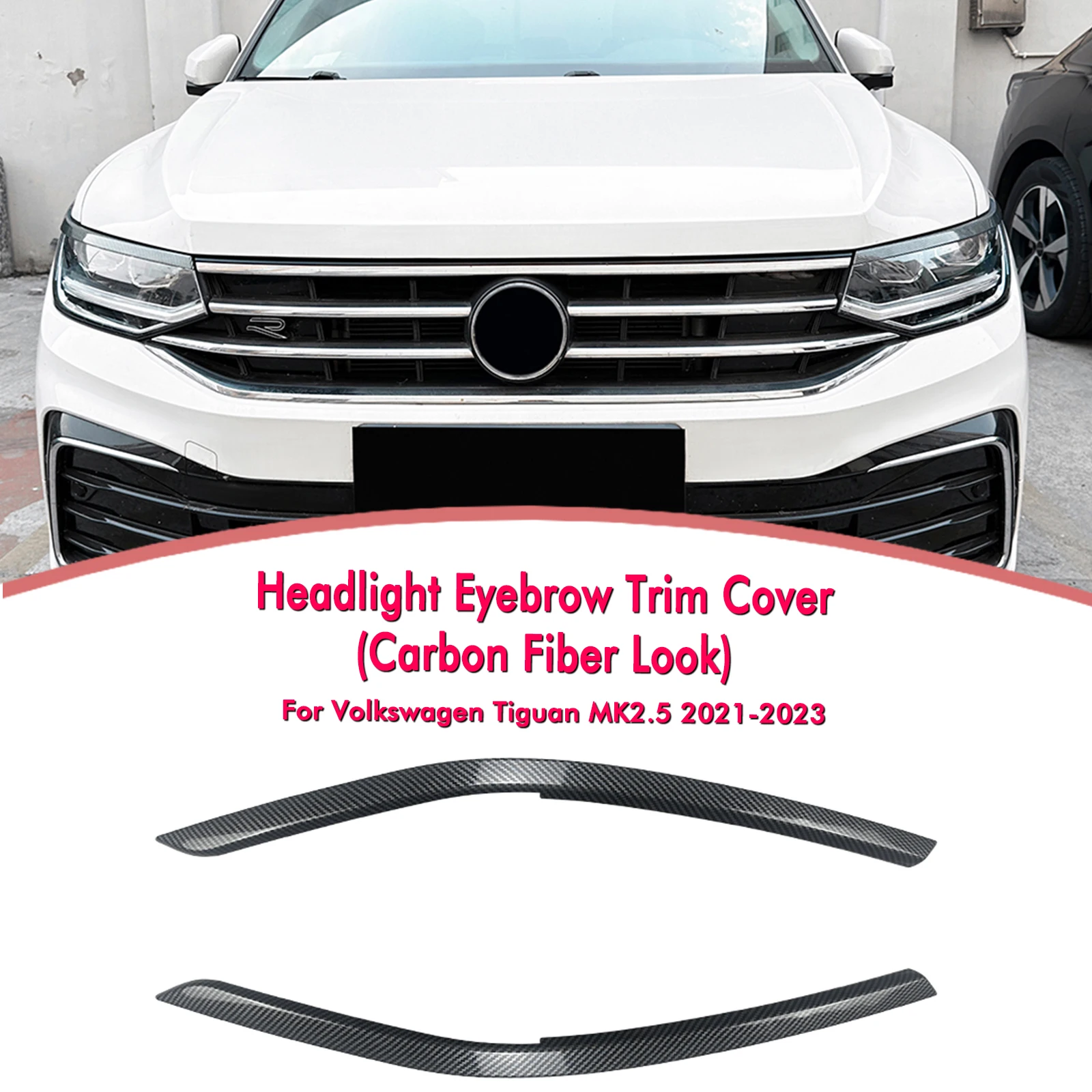 

Накладка на внешнюю фару для бровей и век для Volkswagen VW Tiguan MK2.5 2021-2023