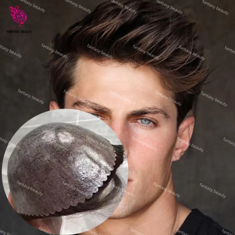 

Европейский коричневый, светлый, черный # 1b50 # Мужской парик-накладка 1b65, натуральный, с ультратонкой линией роста волос 0.1 мм, полностью из полиуретана, микро-инъекционный, для мужчин