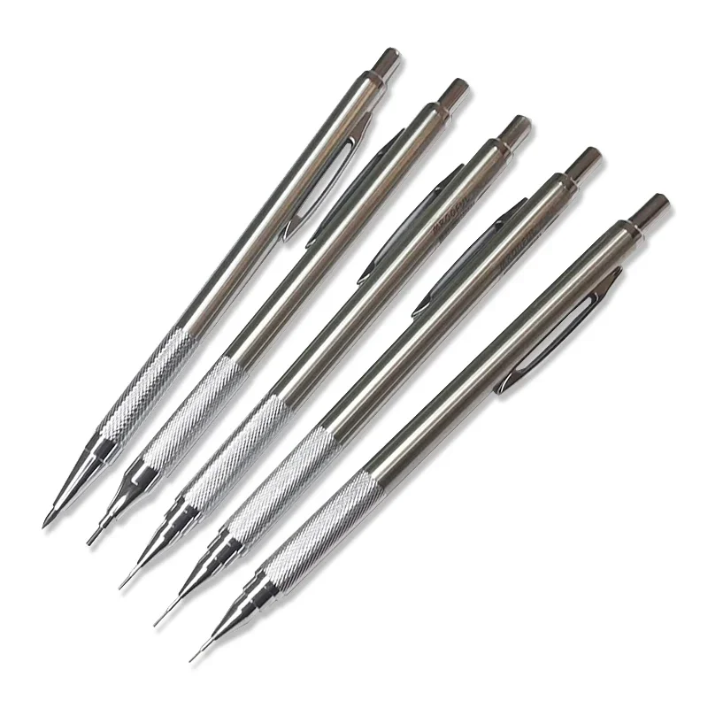 0.3/0.5/0.7/0.9/1.3/2.0mm Mechanical Pencil Office School Writing Art Painting Tools Metal Automatic Pencils Creative Stationery