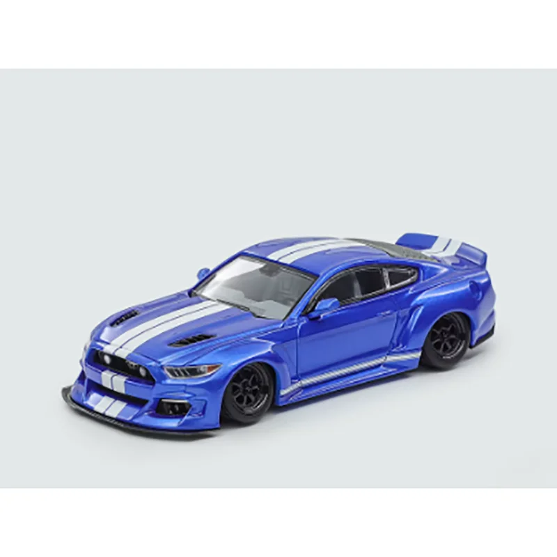 Model samochodu Liberty 1/64 Mustang GT Low-Lying Wide-Body, odlewany z metalu, kolekcjonerski, dekoracyjny, zabawka.