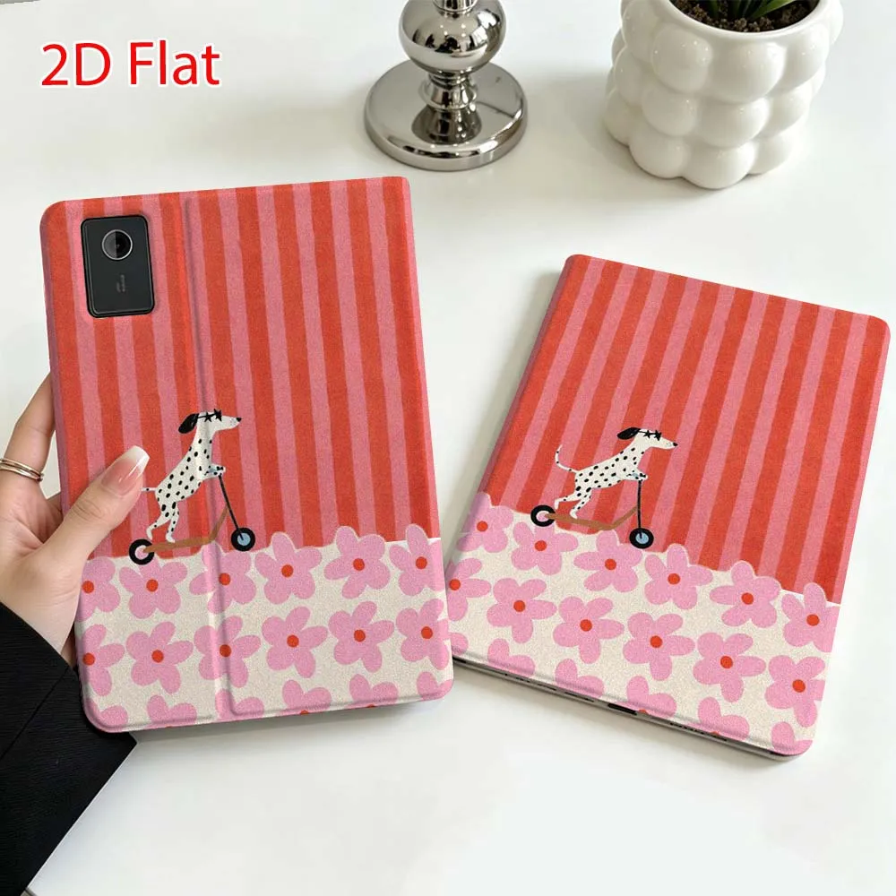 Dog stripe pattern Soft For Lenovo Xiaoxin Pad Pro Tab P12 P11 11 13 11.2 inch K11 Plus Pen Tray Tablet Case
