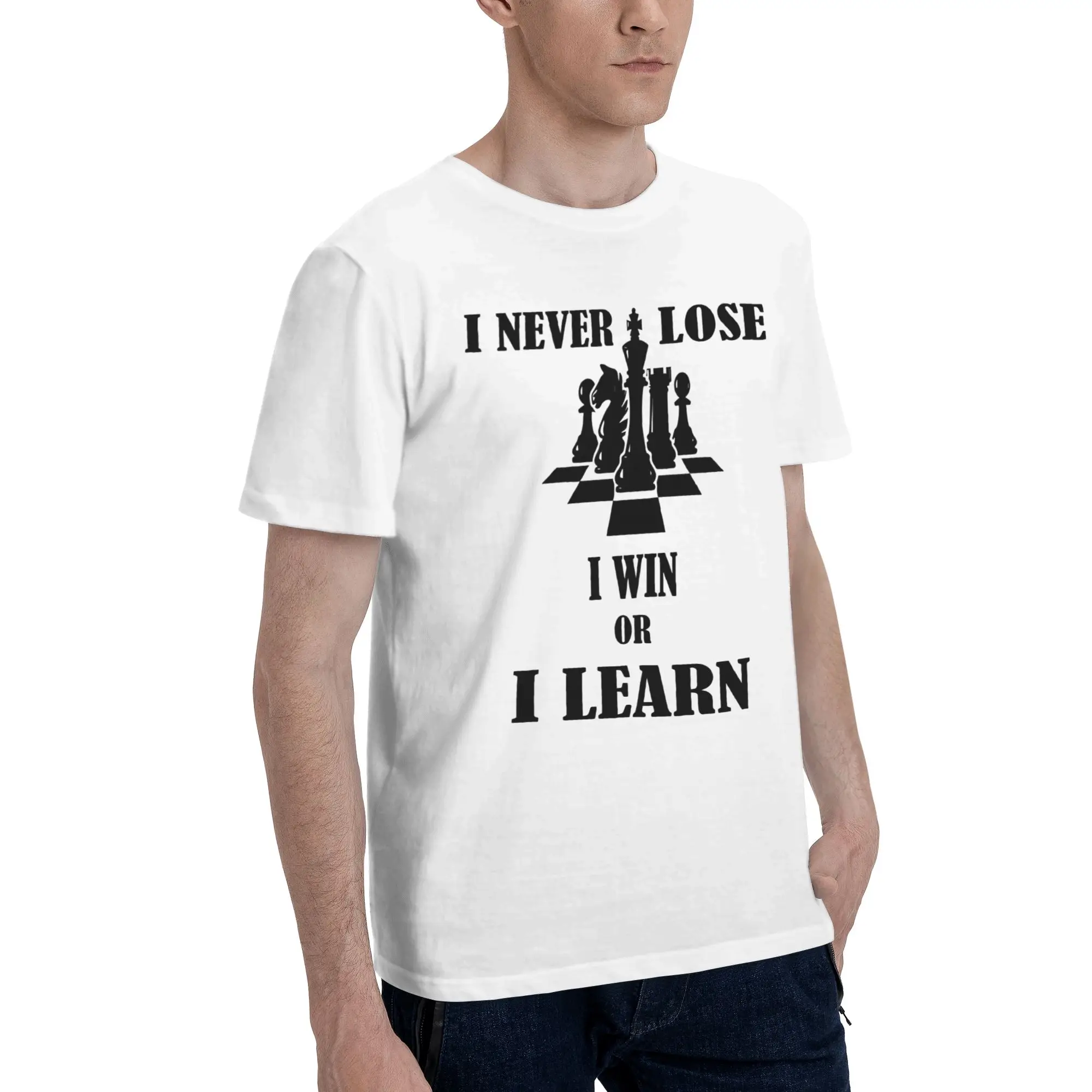 I Never Lose Either I Win Or I Learn Tee Shirt for Men Women Graphic Printed T Shirts NUNCA PIERDO Cotton Clothes