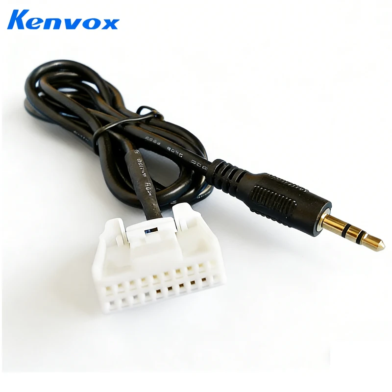 3.5mm 20pin AUX Audio Music AUX Cable Input Adapter For Toyota Camry Corolla Reiz RAV4 Highlander