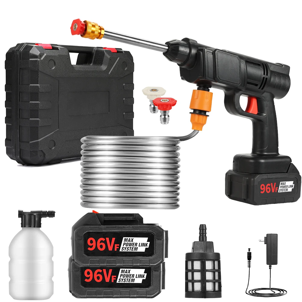 21V High-Pressure Multifunctional Car Washer Electric Water gu n Made Copper Metal Plastic Steel Stainless PP for Car Wash