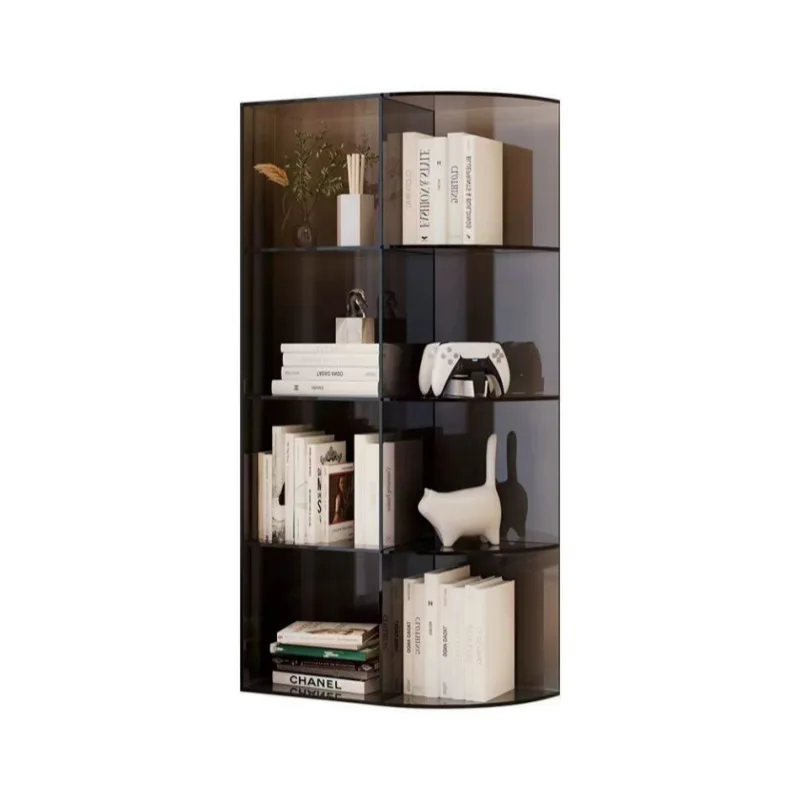 

Modern simple bay window cabinet, balcony storage cabinet, living room acrylic shelf, bedroom transparent color children's bo