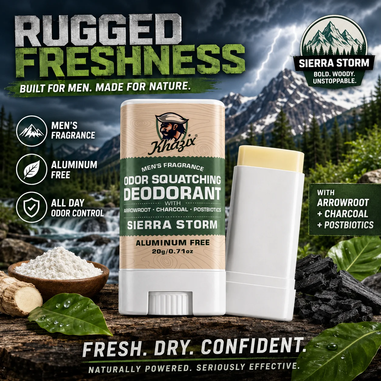 Underarm Deodorant Stick|Dual-Active Odor Fighting Formula|Shea Butter & Essential Oils Infused|Gentle Long-Lasting Freshness.Bo - view 2