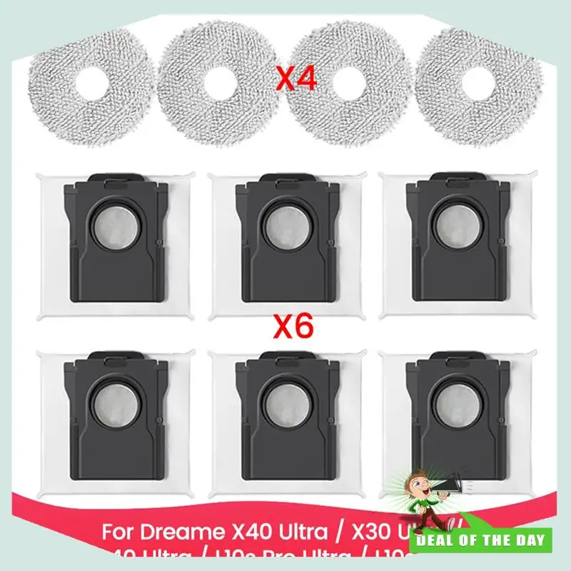 24-часовая доставка запасных частей для Dreame X40 Ultra / X30 Ultra / L40 Ultra / L10s Pro Ultra / L10s Ultra Vacuum Cleaner Mop