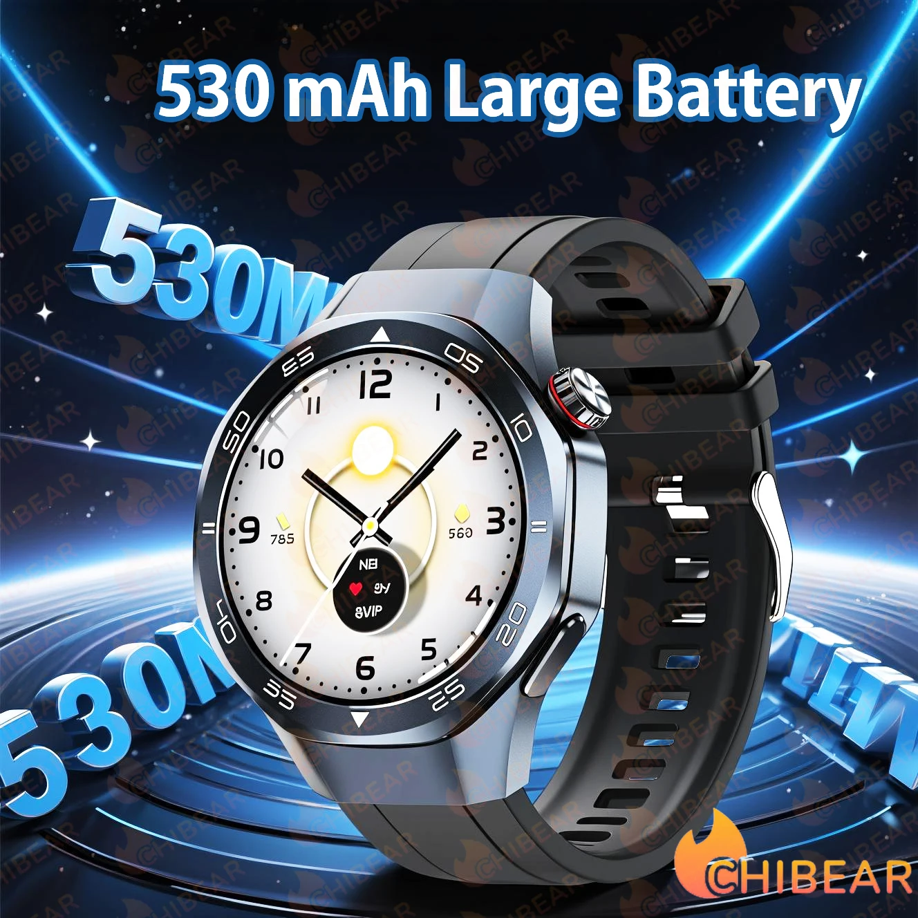 

Смарт-часы GT5 Pro, 530 мАч, длительный GPS, двухчастотный L1 + L5, 1,96 дюйма, HD-экран, Bluetooth, компас, умные часы для HUAWEI