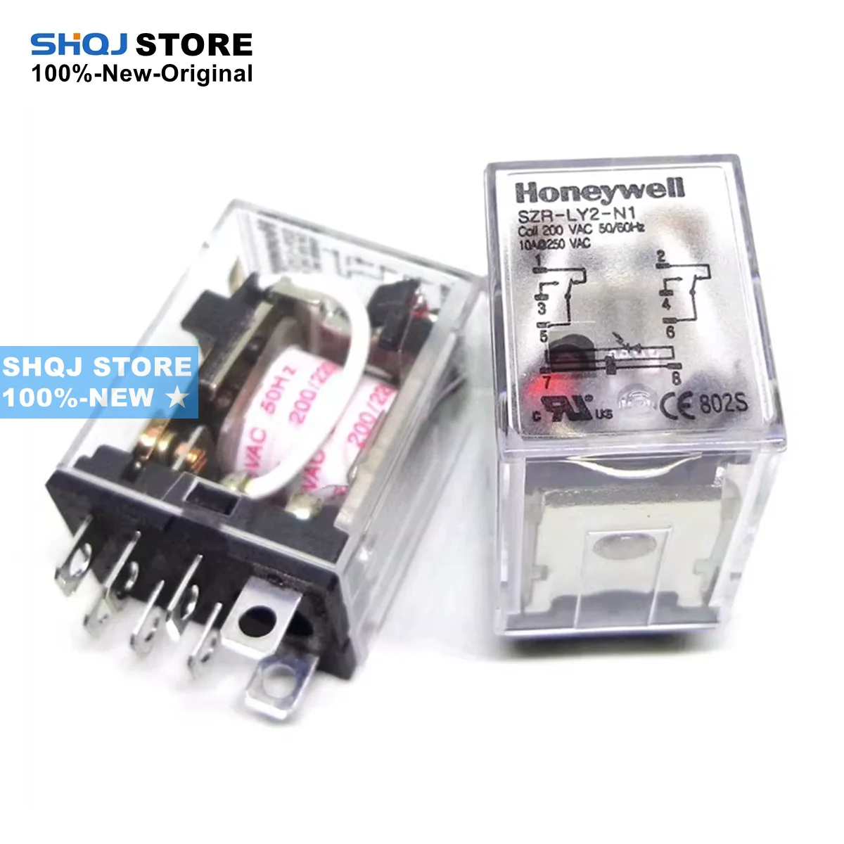 

SHQJ STORE 100%-NEW SZR-LY2-N1 24VDC 200VAC 100VAC SZX-SLF-08N Relay Original