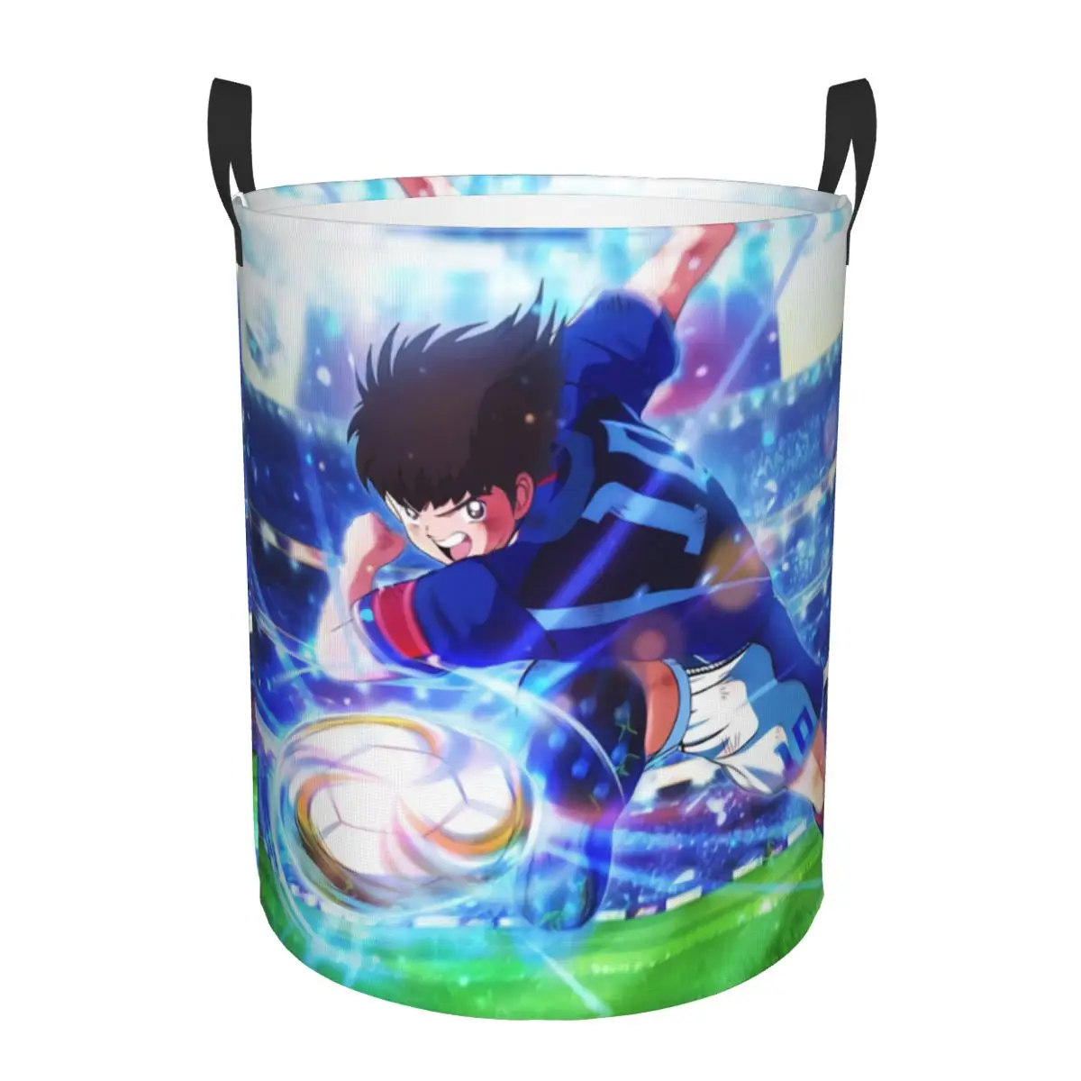 

Складная корзина для белья Harajuku C-Captain T-Tsubasa, японская корзина для одежды с изображением футболиста из аниме, сумка для хранения детских игрушек в детской комнате