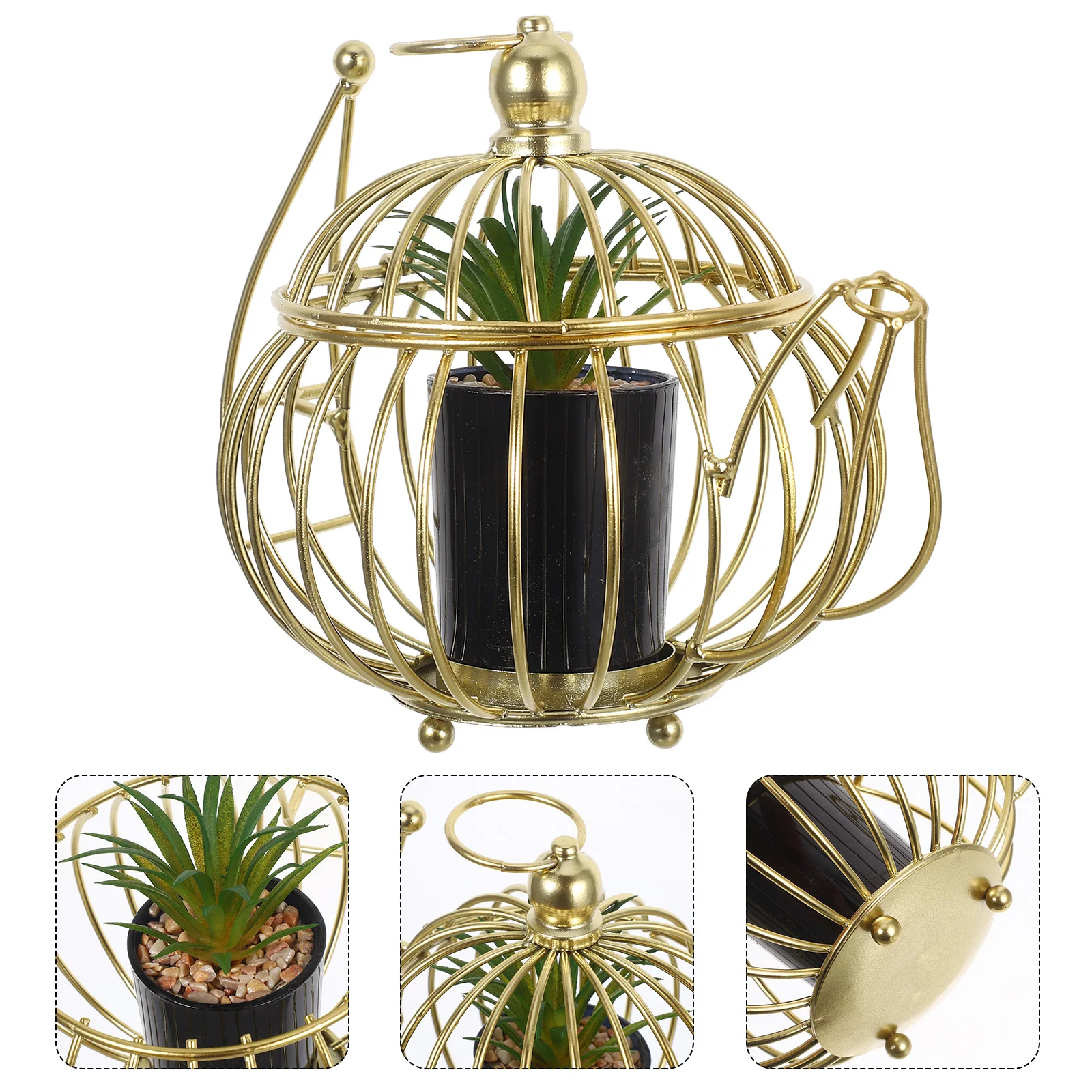

Nordic Style Ornaments Fake Plants for Indoors Desk Accessories Candlestick Office Iron s Desktop Simulated