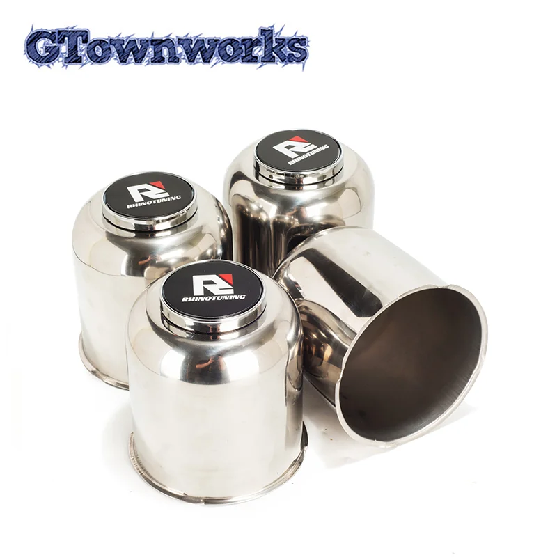 

GTownworks 1 шт./4 шт. 108 мм центральные заглушки из нержавеющей стали для колесных дисков грузовиков и прицепов, стальные автомобильные аксессуары