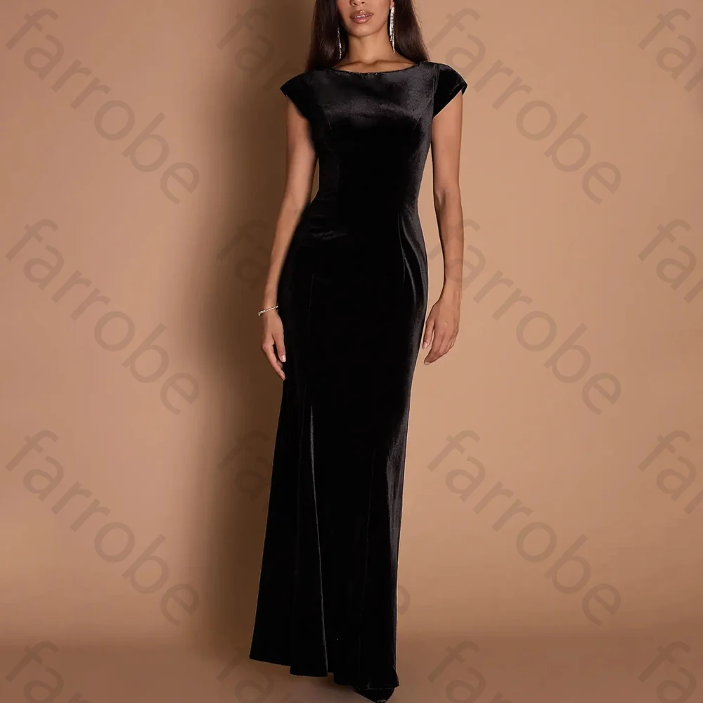 

Сексуальные вечерние платья с круглым вырезом и короткими рукавами, платье знаменитости с открытой спиной, изысканные платья высокого качества для выпускного вечера для женщин по индивидуальному заказу