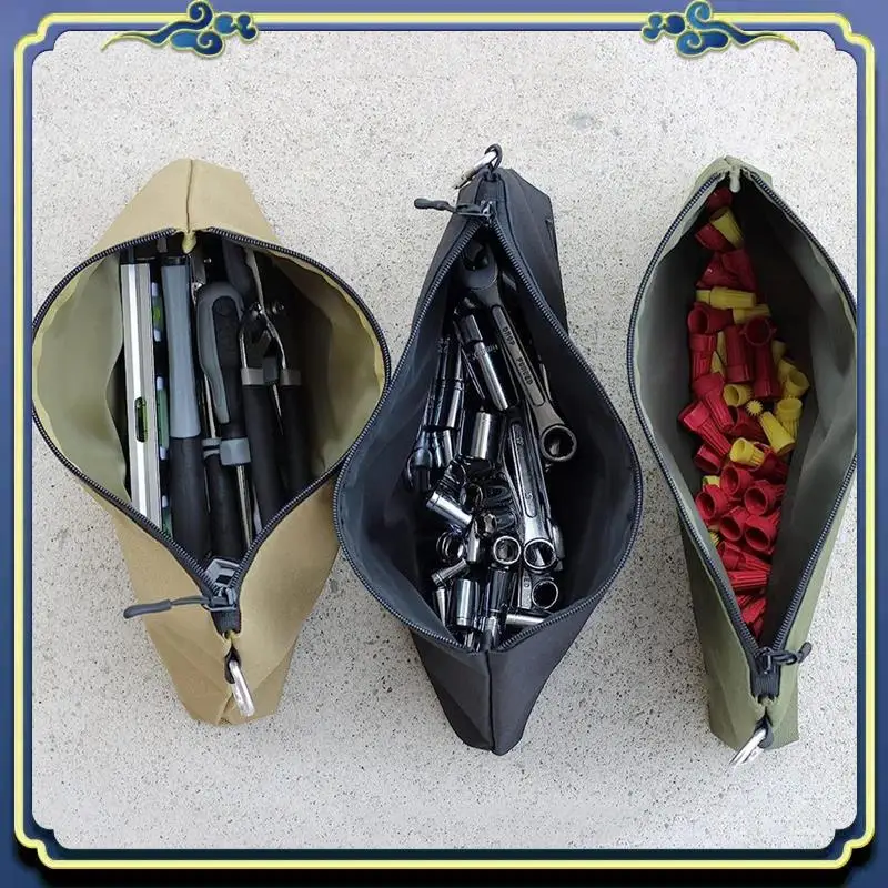 

Portable 3Pcs Tool Bag Zipper Pouch,File Folders,Multipurpose Storage Organizer Tool Pouches With Zipper For Accessary,Stationar