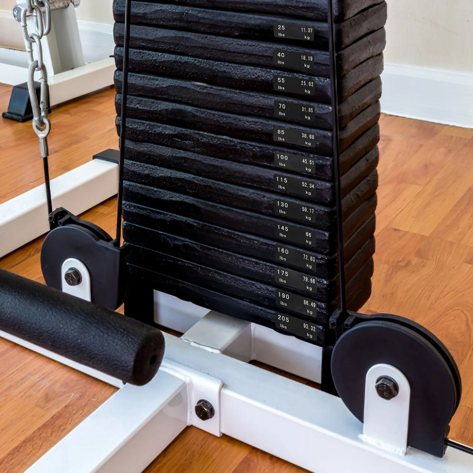 Gym Equipment Stickers Weight Label Stickers for Sorting and Identifying Weights on Gym Tools Multipurpose Weight Sticker Labels