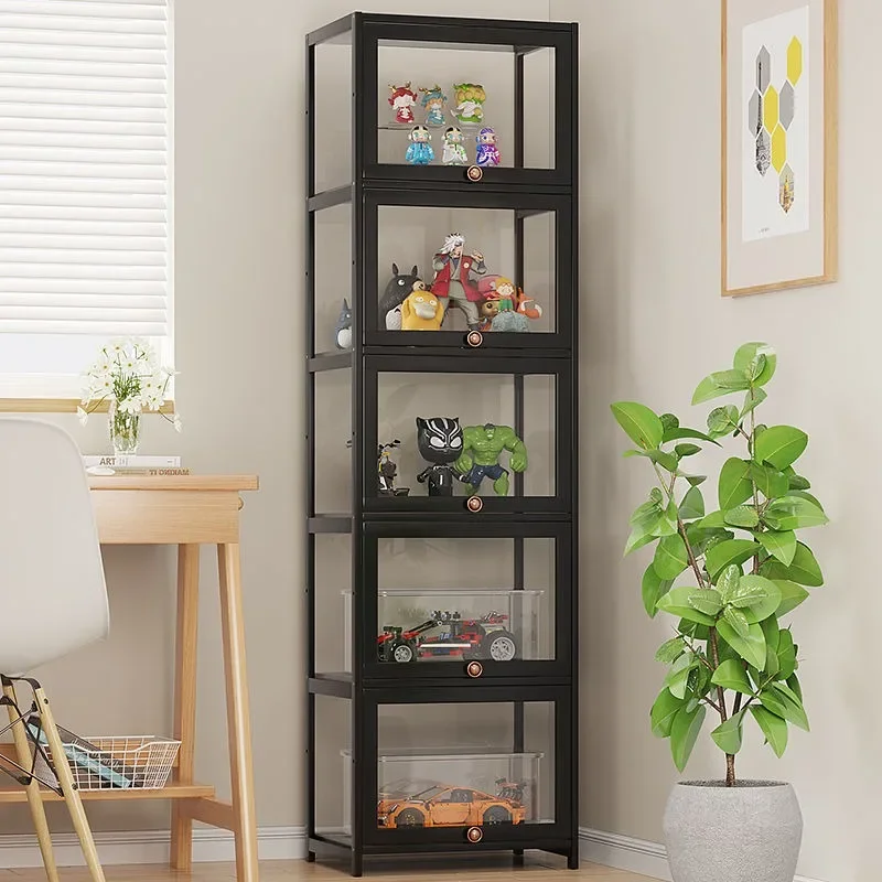 Transparent Multi-layer Box Home Storage Shelf Multi-function Clear Acrylic Display Case New Bookshelf Space-saving Bedroom