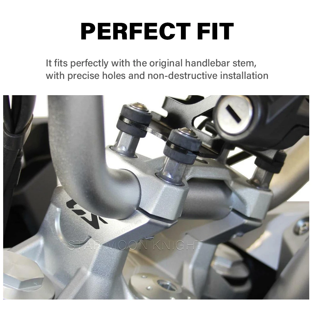 Motorcycle Accessories Handlebar Riser Drag Handle Bar Clamp Extend Adapter For BMW F900GS Adventure F 900 GS ADV 2024- - Image 3