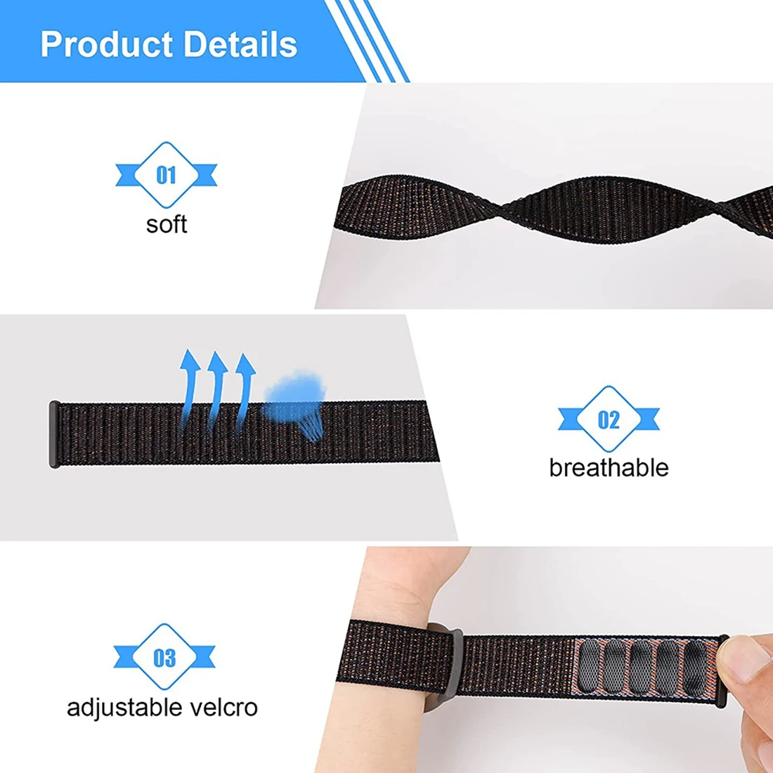 A43M Kid Wristband Compatible with Apple AirTag, Protective Case for Air Tag GPS Tracker Holder with Nylon Bracelet G