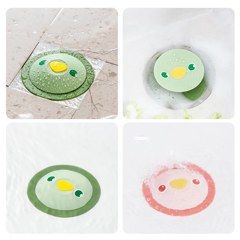 Universal Drain Cover Stopper, Silicone Anti-Odor Drain Seal Effective Pest and Odor Blocker for Bathroom Sink &Shower,