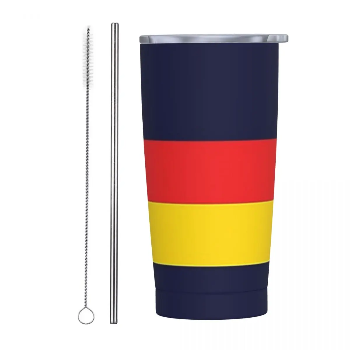 Adelaide Crows Graphic Stainless Steel Tumbler Vacuum Insulated Mugs Thermal Cold Bottle Straw With Lid 20oz