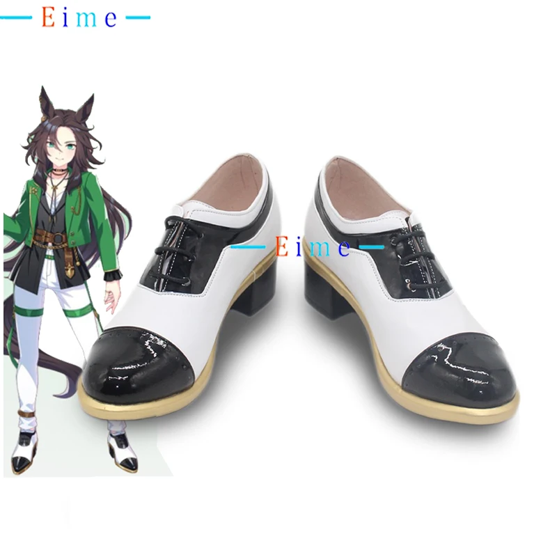 

Pretty Derby Supido Shinbori Cosplay Shoes PU Leather Shoes Halloween Carnival Boots Cosplay Props Accessories Custom Made