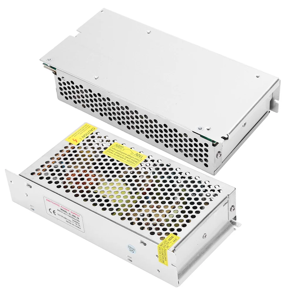 Switch Power Supply Driver Adapter DC12V Aluminum Alloy LED Screen Light Bar 3D Printer(AC100240V )