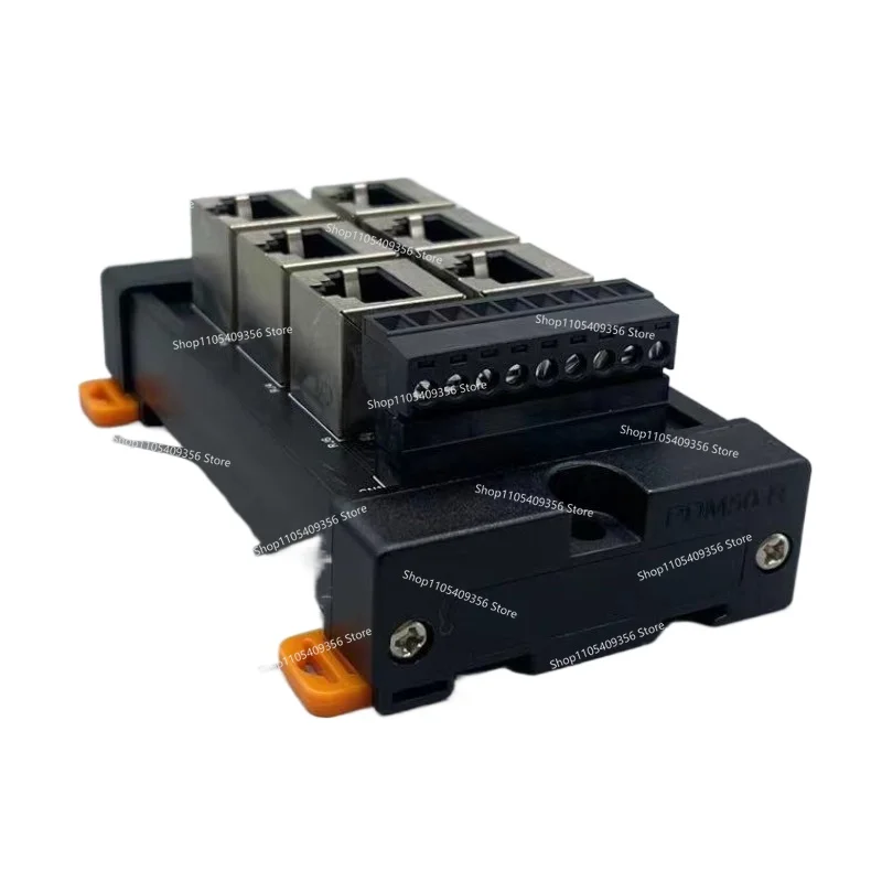 For RJ45 To Terminal 6 RJ45 To 8PIN Communication Hub Module, Multi-network Port RJ45 Intercommunication