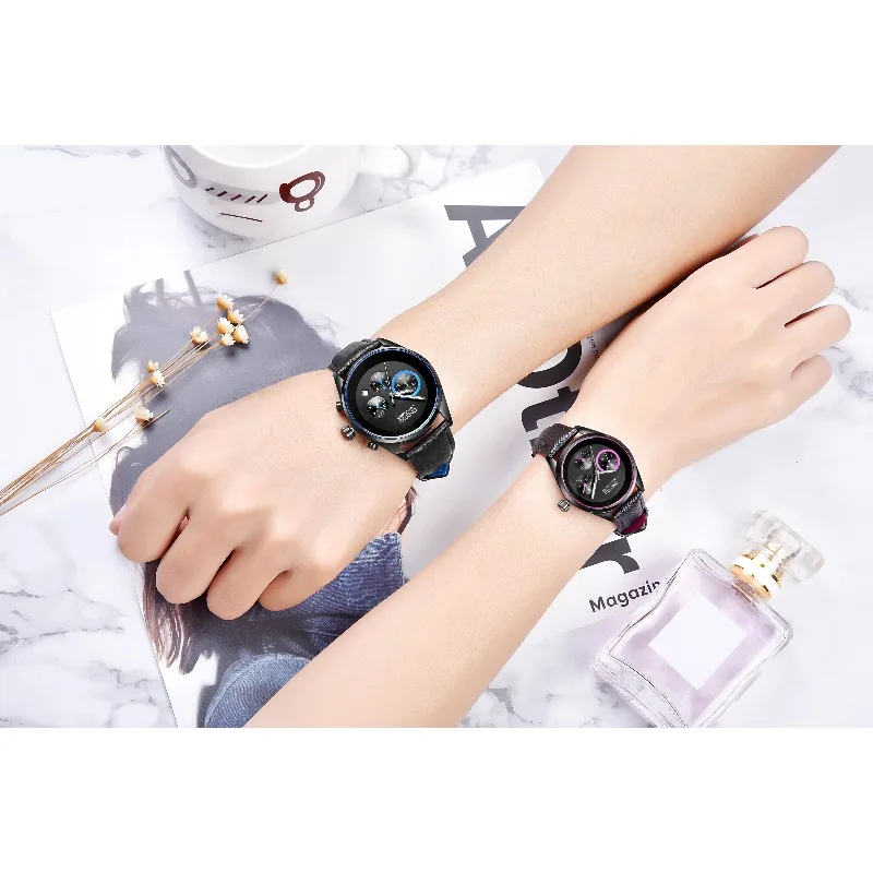 ساعة رياضية أنيقة وكاجوال من ONLYOU للأزواج، حزام من الجلد الطبيعي مقاوم للماء، ساعات يد للرجال والنساء، تتضمن صندوق