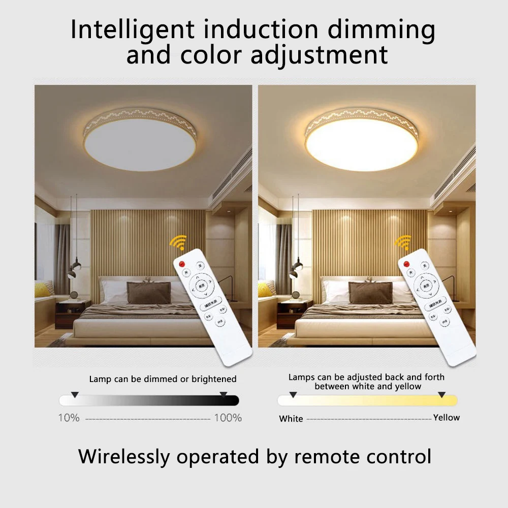 Infrared Remote Control Ceiling Light Power Supply Intelligent Led Stepless Dimming 48W 80W 100W 120W 160W 200W 240W 288W