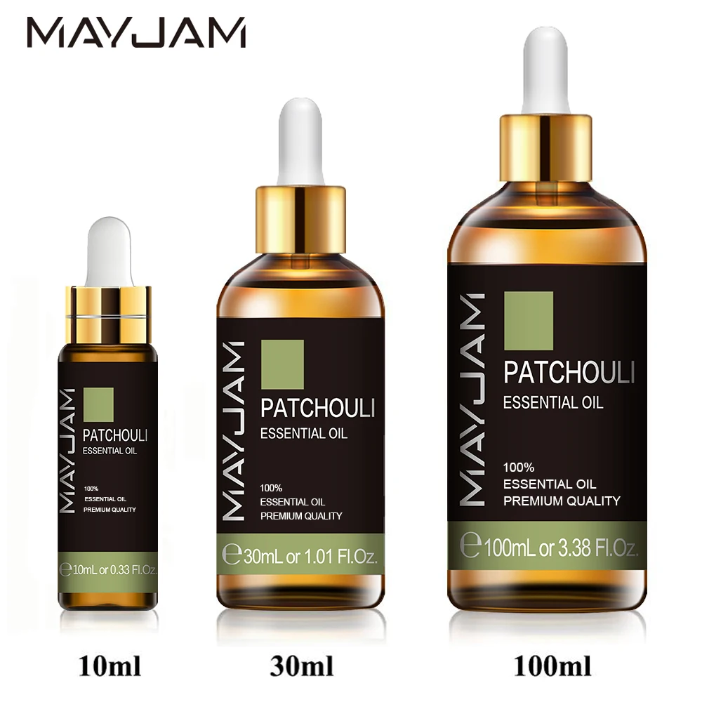 Patchouli-Óleo Essencial de Plantas Naturais Puras, DIY, Difusor de Aroma Puro, Spray Pessoal, 10ml, 30ml, 100ml