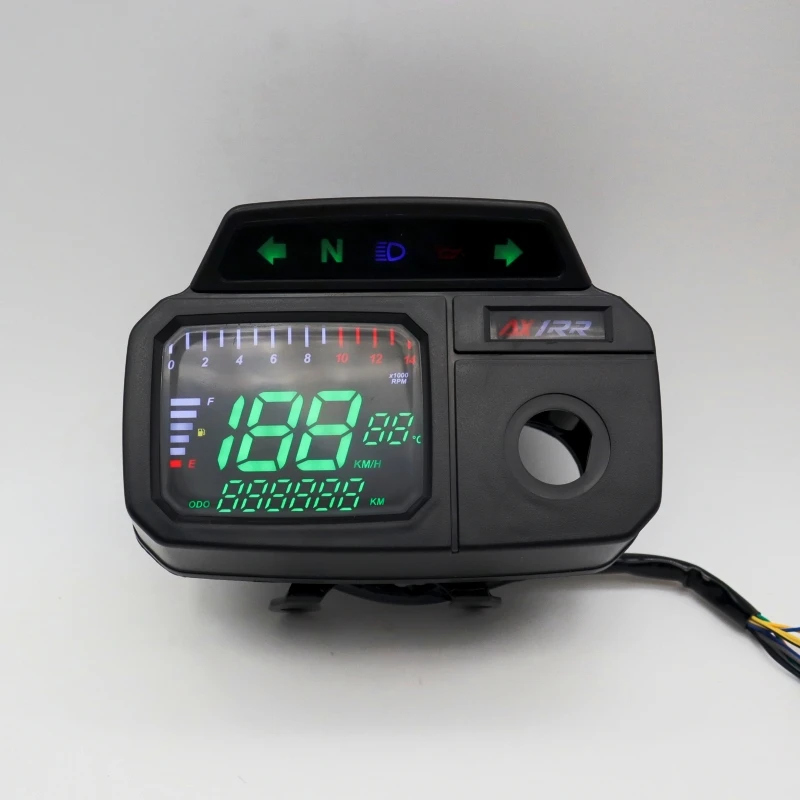 

Modification MOTOQUEEN With RPM Oil Lever Motorcycle Digital Odometer Speedometer AX100