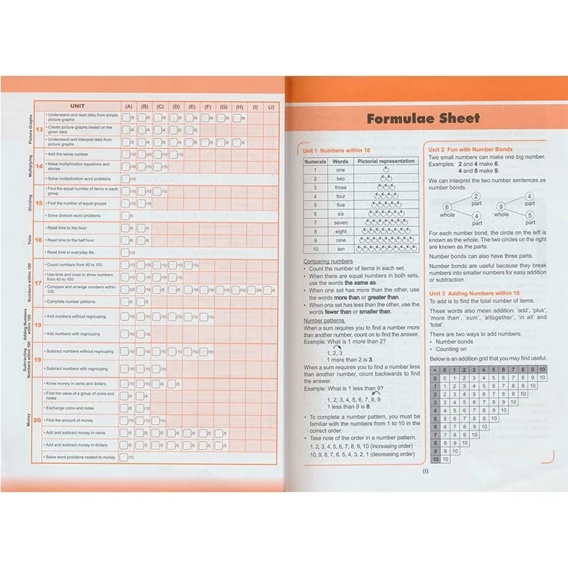 6 Books Singapore Primary Mathematics Grade 1-6 Math Practice Workbooks for Kids Elementary School Learning Exercise Books