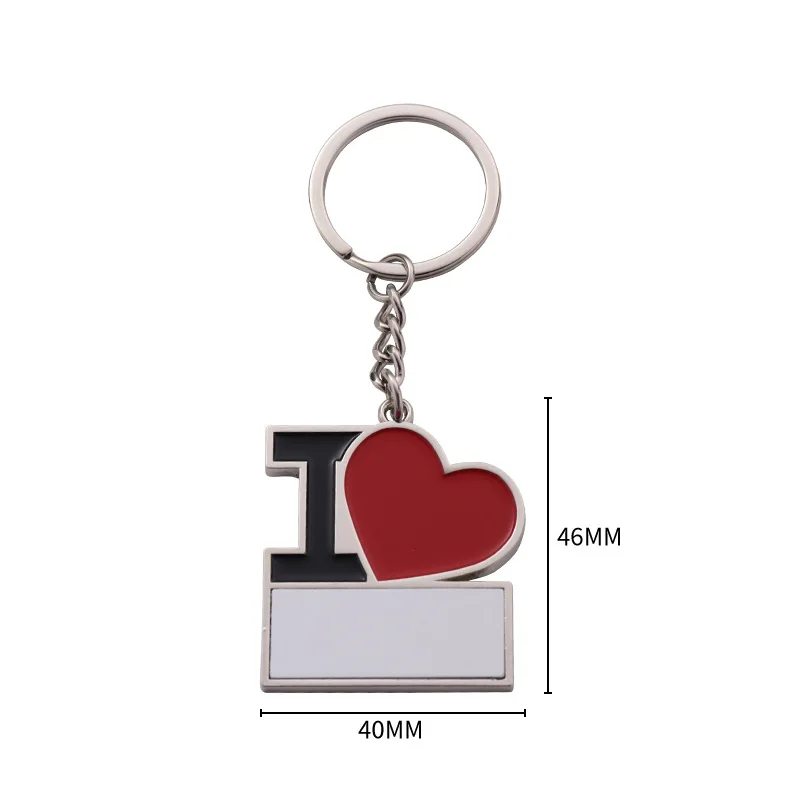 10PCS Sublimation Blank Mother's Day Keychain Keyring Gift for Mother Father Sublimation INK Print DIY Photo