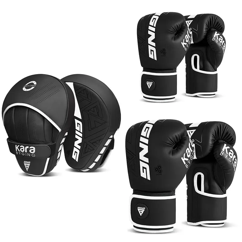 Boxing Set Curved Boxing Mitts Focus Punching Bag Gloves Set Leatherette Boxing Hand Pads Parent Child Set Training Equipment