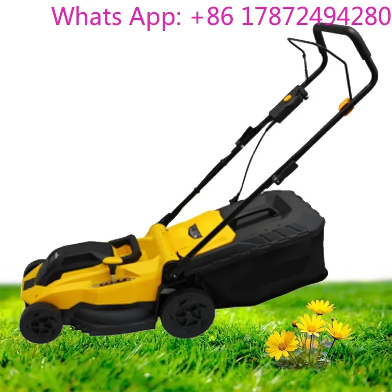 Vertak 1800W 430mm Hand Push Lawn Mower Corded Electric Garden Grass Cutter with 5-Height Adjustment & 45L Grass Bag