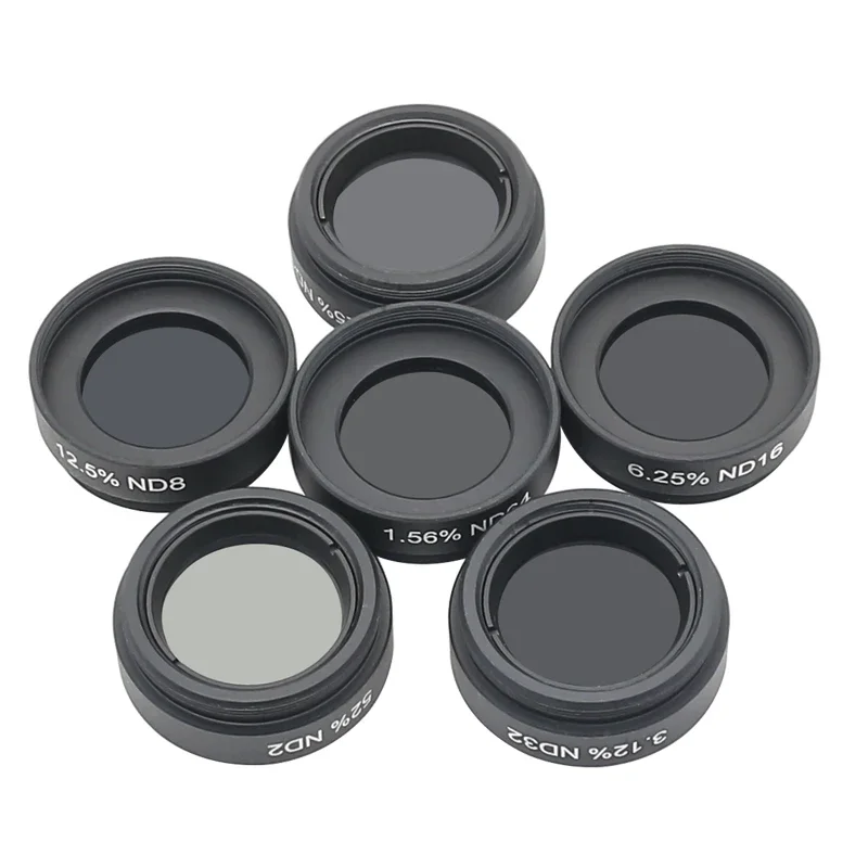 1,25 inch ND-filter Astronomische telescoopoculairs Lens Neutrale dichtheid Medium grijze dichtheid ND2 ND4 ND8 ND16 ND32 ND64