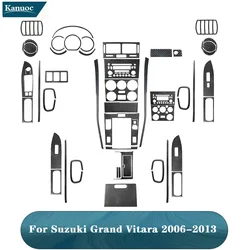 For Suzuki Grand Vitara 2006 2007 2008 2009 2010 2011 2012 2013 Car Interior Decorative Accessories Carbon Fiber Black Stickers