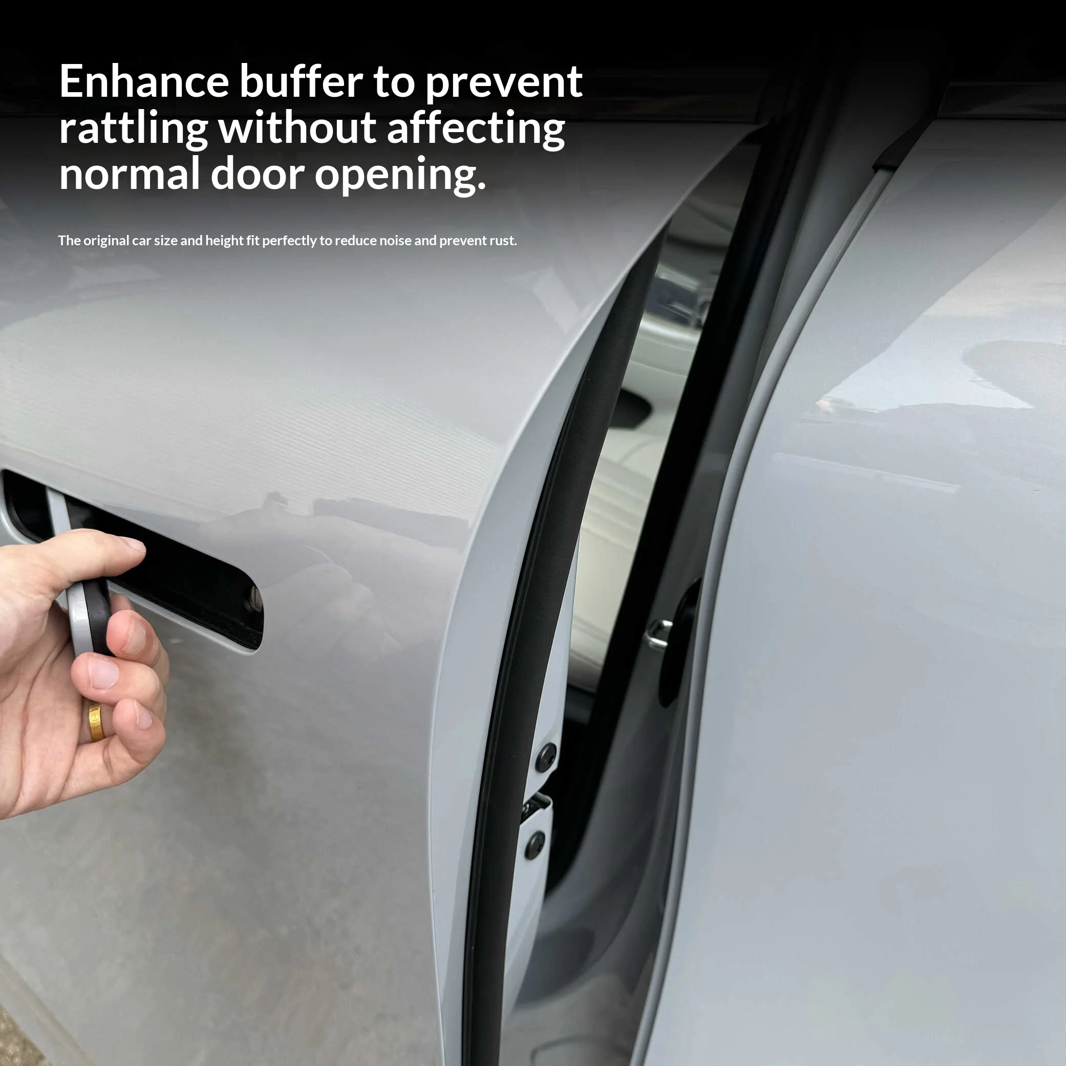 For Geely Galaxy E5/EX5 Car Door Lock Protective Cover Silicone Pad Mute Shock Absorption Rust Proof Noise Reduction Guard