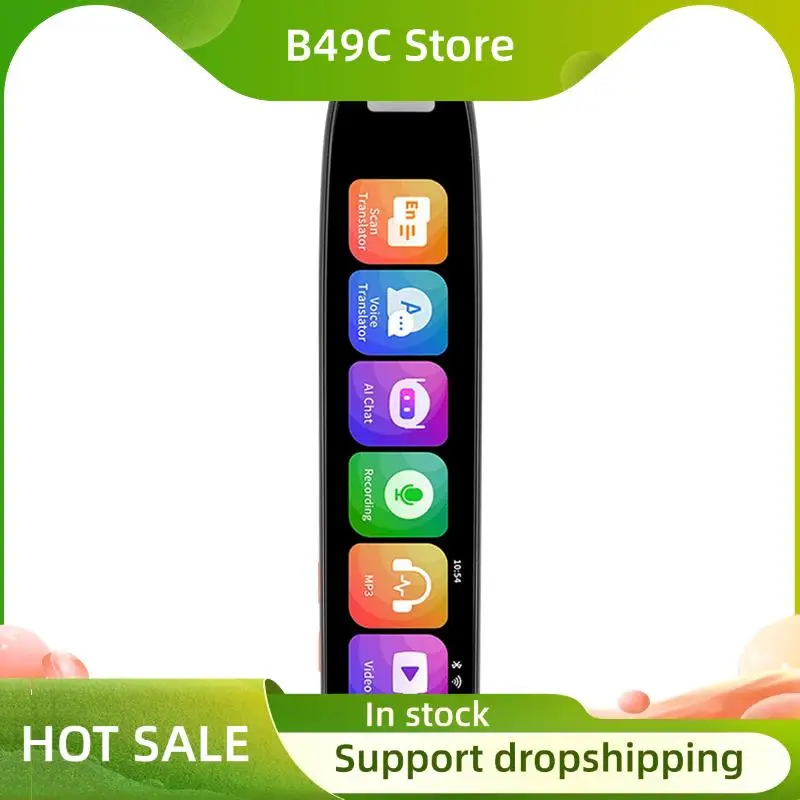 B49C GPT WIFI Scan Translator AI Chat تسجيل ذكي MP3 فيديو نص المسح الضوئي جهاز الترجمة دون اتصال نقطة القراءة