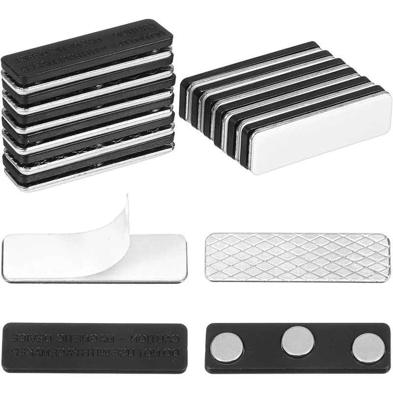 T21C For Blackout Blind Accessory 24 Pair Curtain Magnets Closure, Magnetic Curtain Clips With Adhesive For Window Blinds