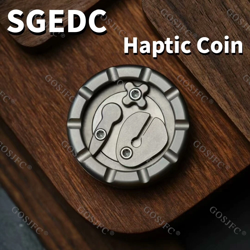 SGEDC Merit Haptic Coin Stress Relief Toy Fidget Toys For Adults Anxiety Toys  Novelty Toy Office Desk Accessories